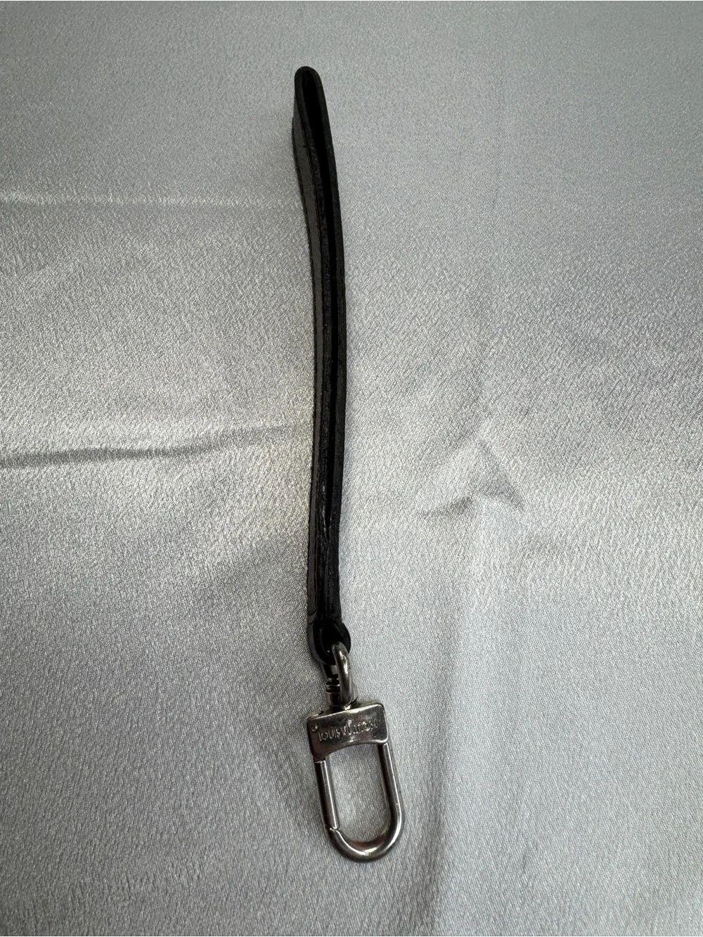 Louis Vuitton LV Brown Monogram Key Strap with Silver Hardware Unisex